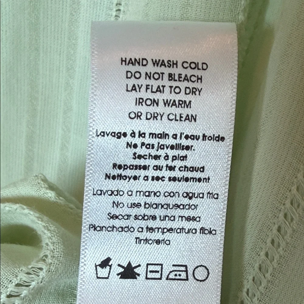 Nation LTD Pale Green Ruffle V-Neck Sleeveless Camisole - Picture 5 of 8